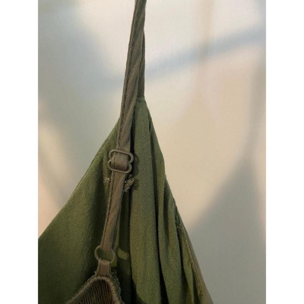Angashion (Amazon) Army Green Sleeveless Dress Size Large NWOT - Picture 5 of 6